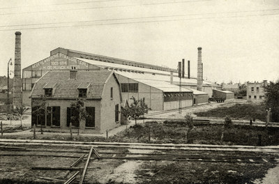 95011 Gezicht op de grote fabriekshal van de Nederlandsche Staalgieterij J.M. de Muinck Keizer te Zuilen.N.B. Dit ...